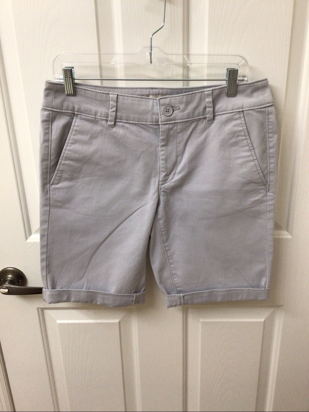 Gray Ann Taylor Loft Bermuda shorts